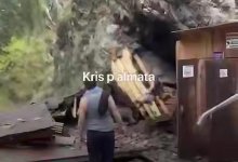 Ливень вызвал камнепад в Алма-Арасане (ВИДЕО)