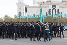 Бойцы Нацгвардии МВД РК прошли торжественным маршем (ВИДЕО)