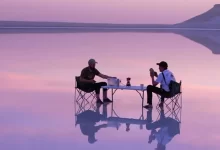 Солончак Тузбайыр превратился в гигантское озеро-зеркало (ВИДЕО)