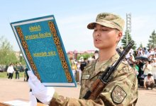 В Астане солдаты столичной бригады дали клятву на верность Родине