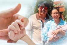 Беркут встретил жену и новорожденную дочь из роддома