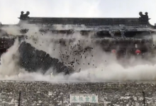 Крыша древней пагоды обрушилась в Китае