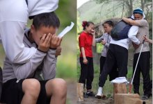 Человек в маске подарил надежду голодавшей семье (ВИДЕО)