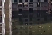 Жилой комплекс затопило до второго этажа в Астане (ВИДЕО)