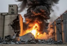 Взрыв на зернохранилище под Алматы: один погибший (ВИДЕО)