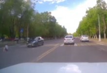 Chevrolet Cobalt сбил пешехода в Караганде