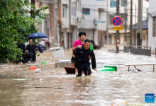Разрушительное наводнение накрыло часть Китая