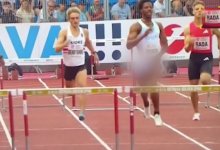 Американец показал свой половой орган и выиграл легкоатлетический забег