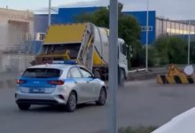 Боевик по-карагандински: мусоровоз удирал от полиции (ВИДЕО)