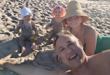 Баян и Турсен Алагузовы на отдыхе с дочками в Турции