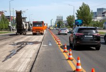 Участок крупного проспекта закрыли на ремонт в Астане