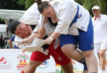 На ЧМ в Сингапуре по пляжному самбо казахстанцы завоевали 7 медалей