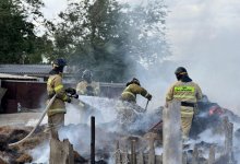 Крупный пожар произошел в Актюбинской области