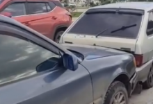 Нелепое массовое ДТП произошло в Макинске (ВИДЕО)