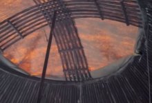 Казахская юрта выдержала мощную песчаную бурю в пустыне Невада