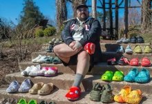 Мужчина собрал почти 4 тыс. пар Crocs и попал в Книгу рекордов Гиннесса