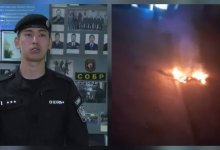 Совершившего самоподжог мужчину спас боец СОБР в Алматы (ВИДЕО)