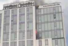 Пожар в бизнес-центре произошел в Астане