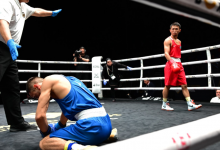 Махмуд Сабырхан отправил соперника в нокаут на ЧМ в Ливерпуле