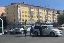 ДТП с автобусом произошло в Астане (ВИДЕО)