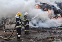 Роза ветров осложняет тушение полигона ТБО в Алматинской области