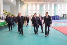 Роман Скляр ознакомился с ходом строительства Национального университета спорта в Астане
