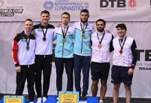 Казахстанцы выиграли медали на этапе Кубка мира по батутной гимнастике