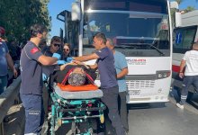 Туристический автобус протаранил микроавтобус в Турции