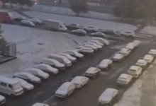 Снег выпал в Костанайской области