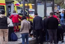 Газелист въехал в остановку и сбил женщину (ВИДЕО)