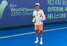 Юный теннисист из Казахстана стал победителем турнира в Южной Корее