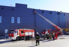 Возгорание произошло на стройке ТРЦ "РИО" в Кокшетау