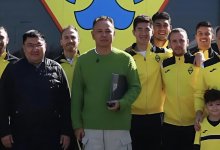 Турсен Алагузов подарил ФК "Кайрат" два микроавтобуса