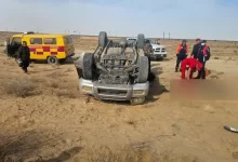 Пассажир погиб после переворота внедорожника на трассе в Мангистау