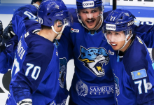 ХК "Барыс" уверенно обыграл "Авангард" в матче КХЛ