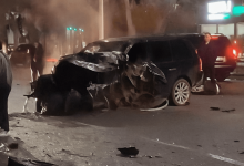 Водитель Range Rover погиб, врезавшись в светофор в Караганде