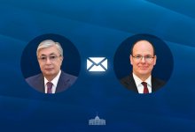 Токаев поздравил Князя Монако с Национальным днем