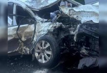 Грузовик и легковушка столкнулись на трассе в СКО: есть пострадавшие