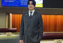 Димаш Кудайберген в строгом костюме обратился к фанатам из Швейцарии