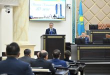 Чествование Халық Қаһарманы Мухтара Алтынбаева