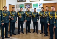 Военный оркестр Нацгвардии поздравил казахстанцев (ВИДЕО)