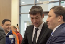 Обряд шашу устроили для Рахмонова и Головкина в Кокшетау (ВИДЕО)