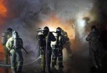 Пожар произошел на рынке в Кокшетау (ВИДЕО)