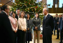 Президент встретился с казахстанскими соотечественниками в Японии