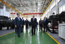 Президенту показали процесс создания бронированных машин в Астане
