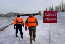 Каток и ледяные горки на набережной Есиля закрыты из-за потепления