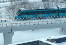 Проезд LRT произвел впечатление на жителей столицы (ВИДЕО)