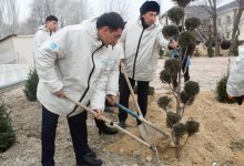 Парки и дворы очистили в рамках акции "Таза бейсенбі" в регионах Казахстана