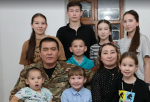 Отец восьмерых детей служит в Национальной гвардии Казахстана