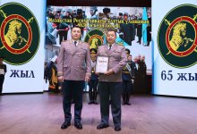 Главнокомандующий Нацгвардией поздравил личный состав с 65-летием воинской части (ВИДЕО)